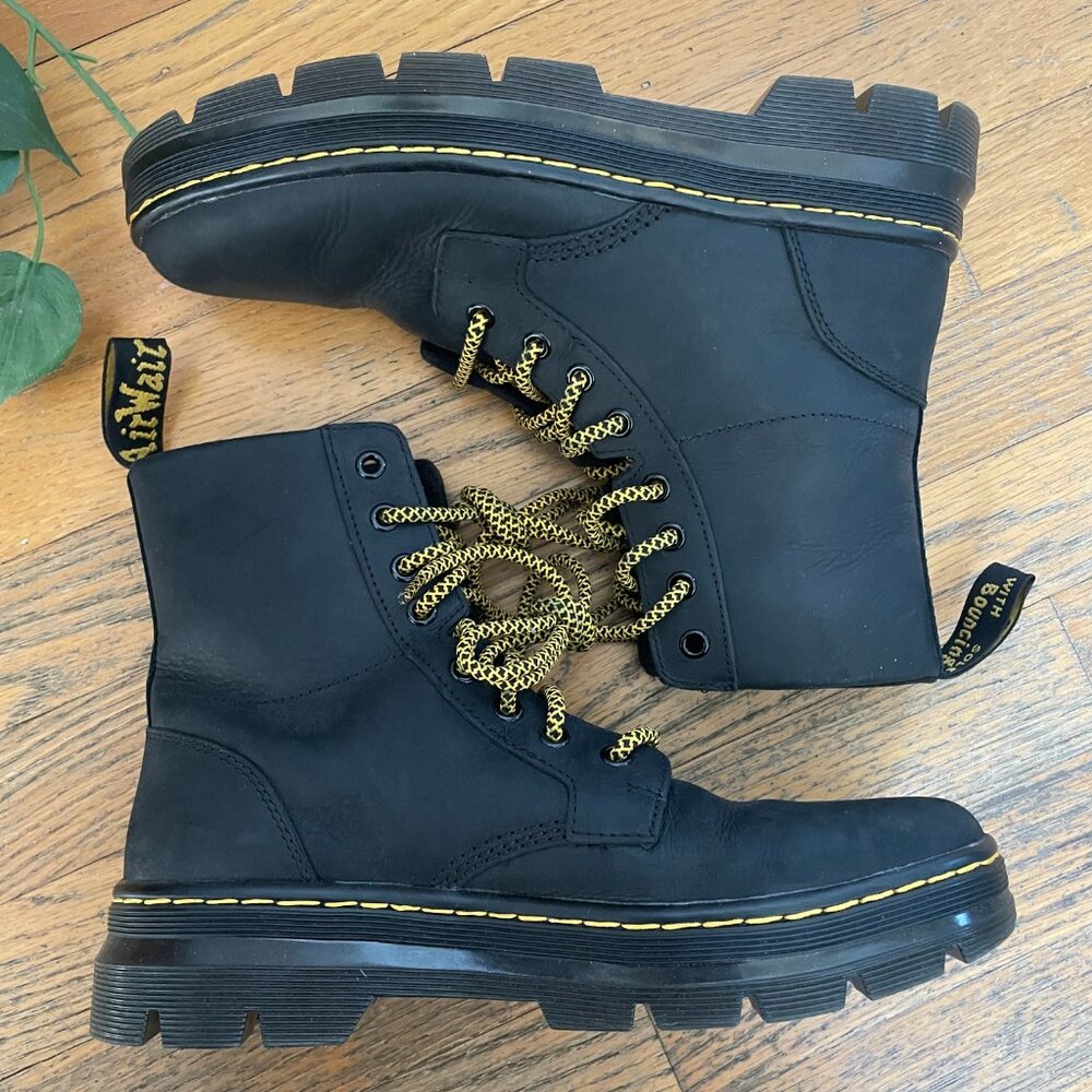 Dr. Martens Combs Leather Casual Boots Size Women's 9 Men's 8 - Picture 5 of 8